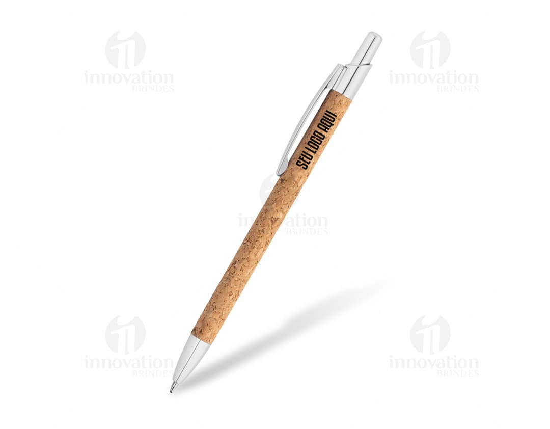 Caneta de Cortiça - Escrita suave e sustentável para seu escritório ou escola. Ideal para assinar documentos, fazer anotações
