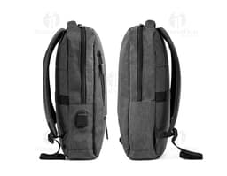 Mochila para notebook em couro preto - Perfeito para viagens de negócios e armazenamento de equipamentos pessoais. Design