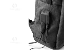 Mochila para notebook de couro preto - Perfeita para o seu negócio! Com design vintage e estilo elegante, esta mochila