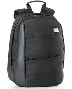 Mochila para notebook preta, moderna e elegante. Ideal para viagens de negócios ou lazer. Compartimento acolchoado e alças