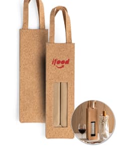 Sacola para garrafa de segurança em metal para compras - Proteja sua garrafa com estilo e segurança com esta sacola