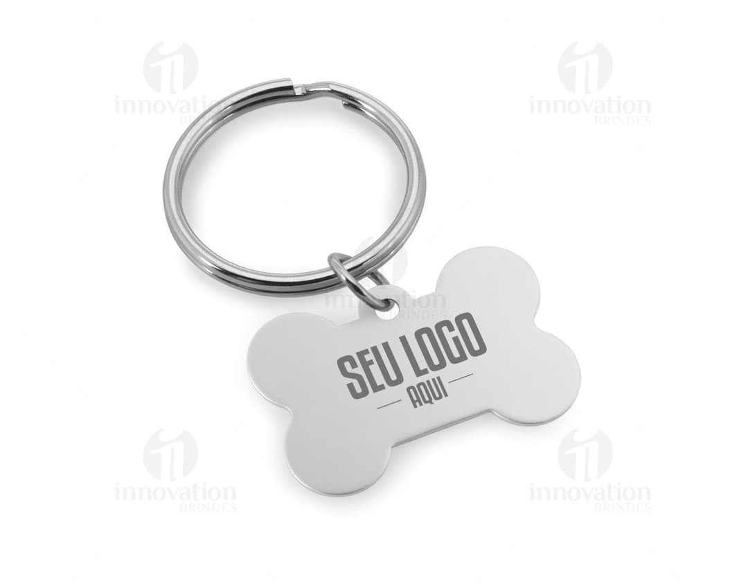 Chaveiro Osso de Metal - Design Moderno e Sofisticado para os Amantes de Brindes. Ideal para manter suas chaves sempre
