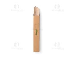 Conjunto de 10 canudos em papel kraft ecologicamente corretos - perfeito para suas bebidas favoritas! Aproveite esse