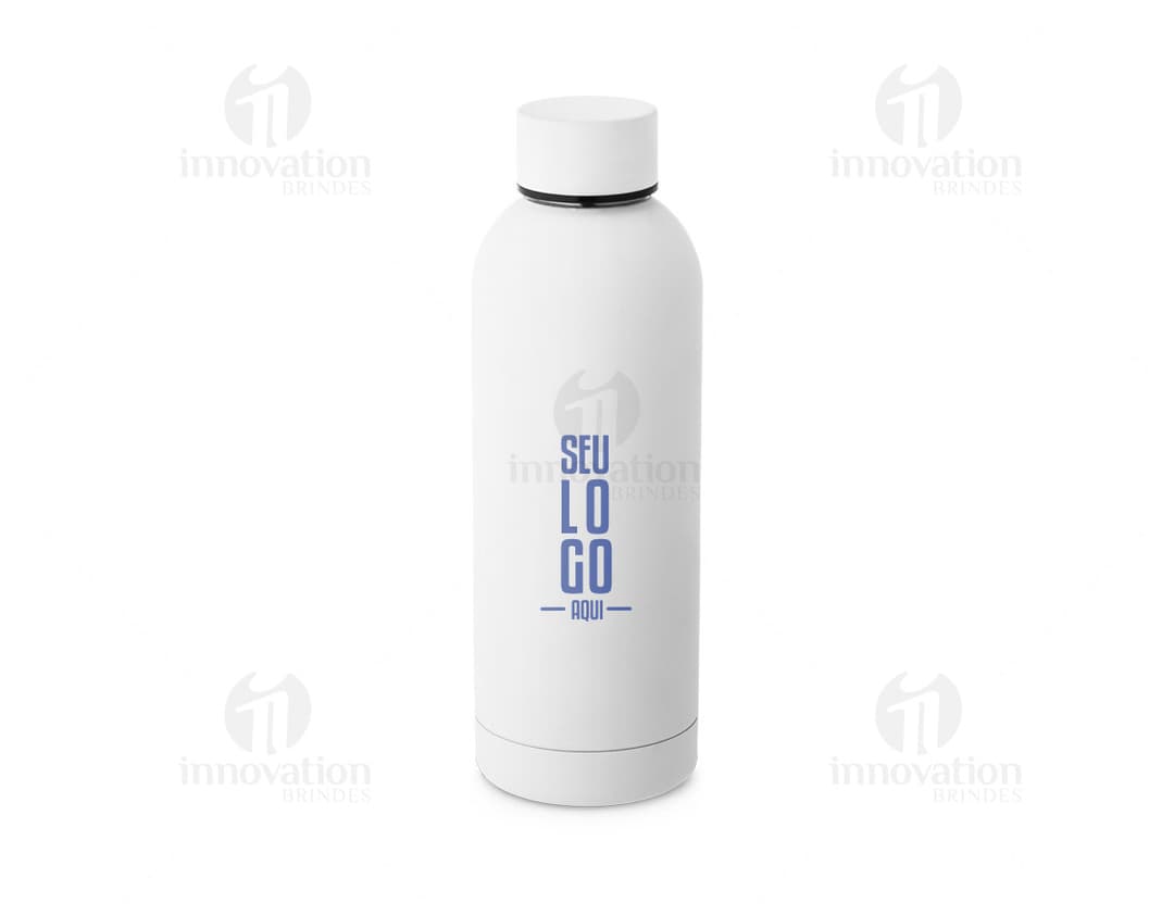 Garrafa Squeeze 550ml - Ideal para manter-se hidratado durante todo o dia. Feito de plástico transparente, é perfeito para