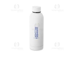 Garrafa Squeeze 550ml transparente para cuidados de saúde e higiene. Ideal para armazenar líquidos como água, sucos e