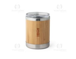 Copo de Bambu 350ml - Armazene suas bebidas de forma sustentável e elegante com nosso copo de bambu de 350ml. Feito com