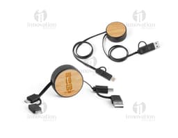 Cabo Retrátil de Alta Qualidade para Brindes Promocionais | Ideal para fones de ouvido, equipamentos de áudio e muito mais.