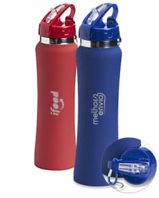 Garrafa squeeze de alumínio 750ml: mantenha-se hidratado com estilo! Feita em alumínio, esta garrafa é perfeita para levar