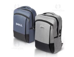 Mochila para notebook em couro preto - design moderno e elegante para viagens de negócios. Com amplo espaço, zíper resistente