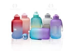 Garrafa plástica de 2,2 litros: a solução ideal para se manter hidratado ao longo do dia. Feita de material transparente e
