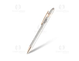 Caneta metal touch - Perfeita para assinar documentos e garantir sucesso nos negócios. Design elegante em metal prateado
