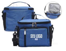 Bolsa Térmica 9 Litros c/ Compartimentos, ideal para transporte de alimentos e bebidas. Resistente, prática e com amplo