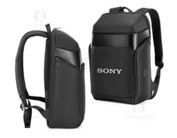 Imagem de uma mochila premium para viagens, com diversos compartimentos e design elegante. Ideal para armazenar dispositivos