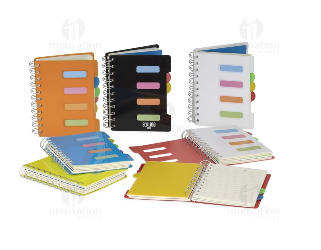 Caderno Pequeno com Divisórias - Organize seu dia a dia com praticidade e estilo! Ideal para business, office, estudo e