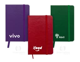 Moleskine de couro sintético 14,4x8,8 ideal para anotações e organização. Perfeito para presentes corporativos