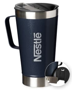 Caneca térmica de inox com abridor 500ml - Perfeita para manter sua bebida quente ou gelada por mais tempo. Ideal para quem