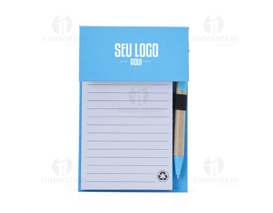 Bloco de anotações moderno para escritório, design criativo e espaço para suas ideias. Ideal para seu negócio ou estudos.