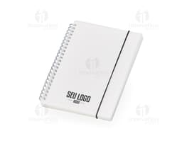 Caderno A5 de plástico 21x15 - Perfeito para manter suas anotações organizadas no escritório ou na escola. Com capa