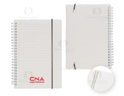 Caderno A5 Plástico 21x15 - O seu aliado perfeito para organizar e planejar o dia a dia no escritório. Com design clean e