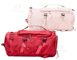 Bolsa esportiva de 25 litros impermeável em couro preto, estilo moderno e elegante, com alça de mão e alça de ombro, fecho em