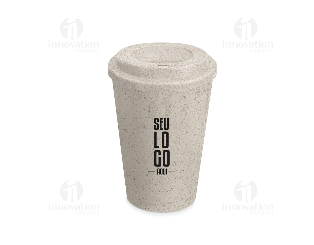 Copos ecológicos de fibra de arroz: práticos, sustentáveis e ideais para o dia a dia. Com capacidade de 450ml, são perfeitos