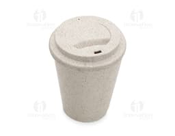 Copos ecológicos de fibra de arroz, perfeitos para quem se preocupa com o meio ambiente. Com capacidade de 450ml, são ideais