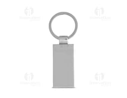 Chaveiro de bambu com revestimento metálico, design elegante e resistente. Ideal para carregar chaves com segurança e estilo.