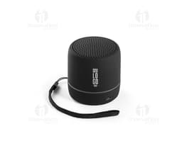 Caixa de som preta de metal para estúdio de música com tecnologia de áudio avançada. Ideal para shows, karaokê e gravações.
