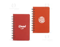 Bloco de anotações Kraft 14x10 com capa em papel, espaço em branco para escrever mensagens, lembretes e notas. Ideal para uso