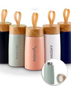Garrafa inox parede dupla 250ml - Mantenha suas bebidas sempre na temperatura ideal com esta garrafa de design elegante e