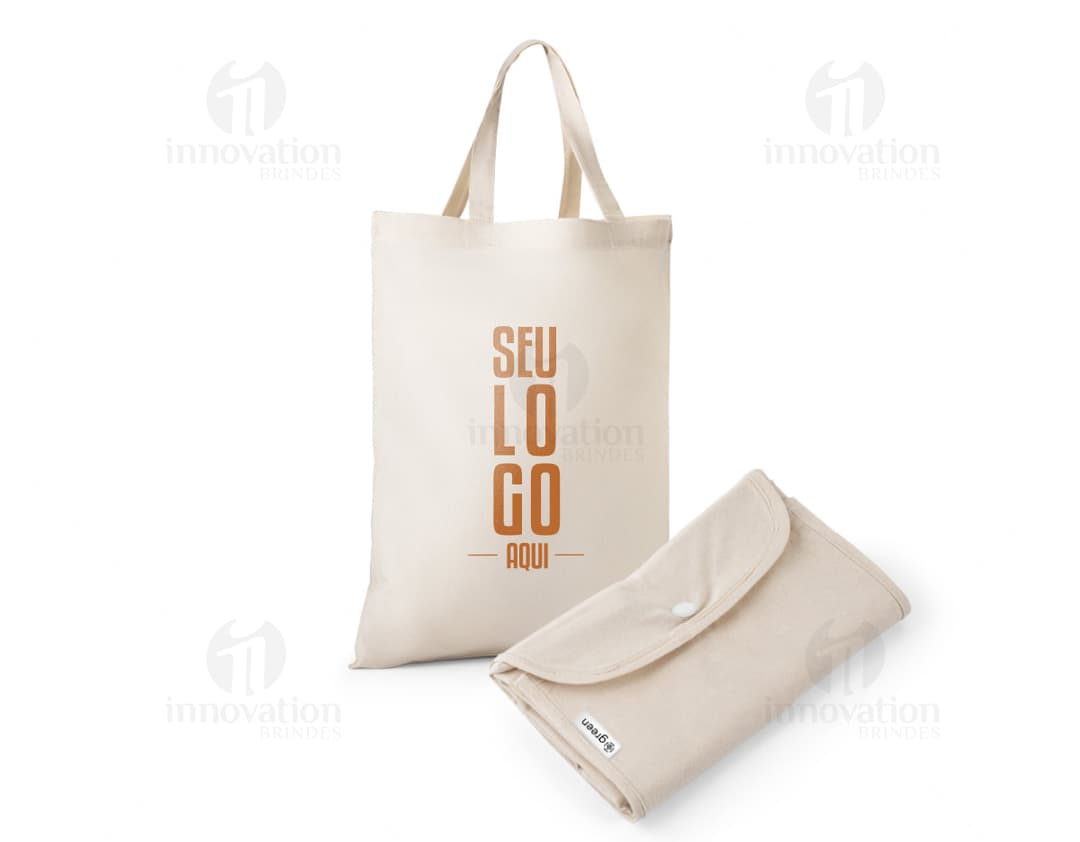 Bolsa de algodão reciclado dobrável, com design vintage. Feita de material eletrônico antigo, com espaço vazio para colocar