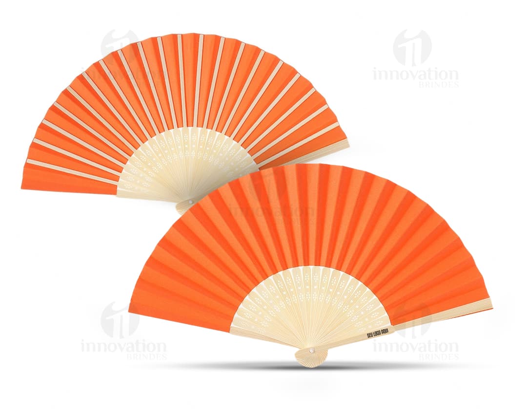 Leque de Bamboo Colorido e Moderno - Adicione um toque de elegância e estilo com nosso leque de bamboo vibrante. Perfeito