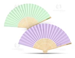 Leque Colorido em Bamboo - Design Moderno e Artístico para Brindes e Eventos Especiais. Perfeito para dar um toque de