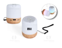 Caixa de som multimídia de alta qualidade para brindes corporativos. Design moderno e som potente para promover sua marca.