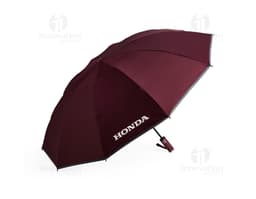Uma imagem de um guarda-chuva auto poliéster impermeável, em destaque, com tecido preto, durável e resistente à água, ideal