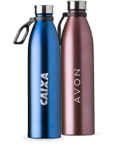 Garrafa Inox 1,1 litros: perfeita para manter suas bebidas frescas e saudáveis em qualquer ocasião. Feita em aço inoxidável