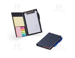 Kit para anotações com caneta - Ideal para quem busca praticidade e organização! Este kit vem com um bloco de papel em couro