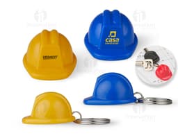 Chaveiro Capacete EPI em formatos de glass, button, icon e element, com design colorido e glossy. Item redondo e brilhante