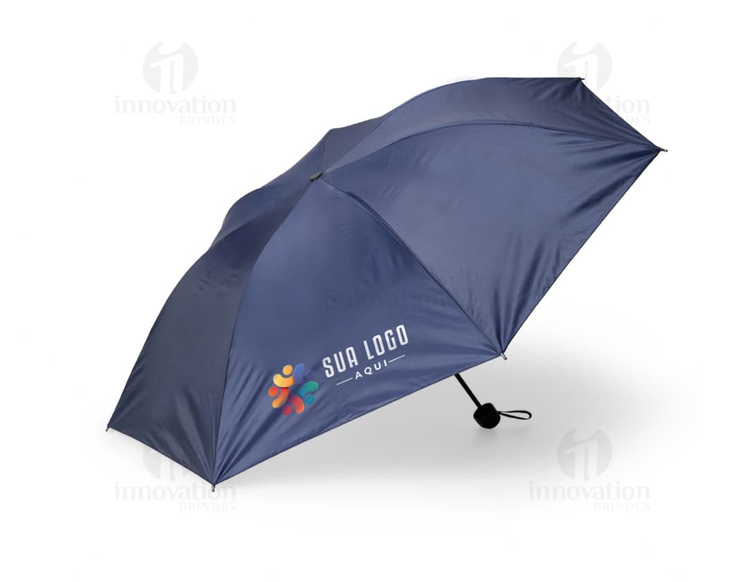Guarda chuva manual de nylon vinil com design moderno em tons coloridos e vibrantes. A estrutura em aço proporciona proteção