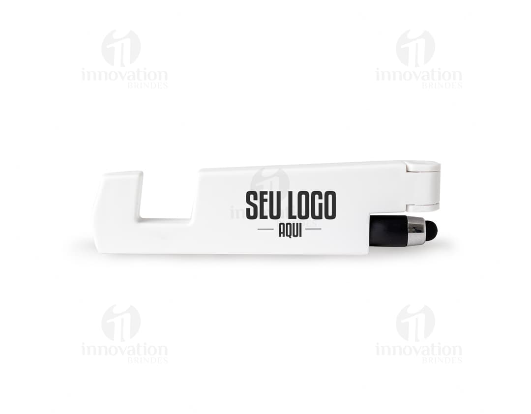 Suporte para celular de design moderno e prático, ideal para manter seu dispositivo seguro e em posição ideal durante o uso.