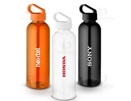 Garrafa PET de 550ml transparente para água e outros líquidos. Ideal para praticar esportes, levar para o trabalho ou