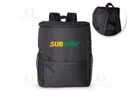 Mochila térmica 10 litros em couro sintético, perfeita para manter seus alimentos e bebidas frescos por mais tempo. Ideal