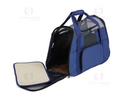 Bolsa para transporte de pets em couro sintético marrom, moderna e elegante. Ideal para viagens e saídas rápidas com seu