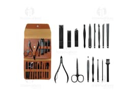 Kit Manicure 16 Peças - Complete seu kit de beleza com nossos acessórios de manicure de alta qualidade! Composto por 16 peças