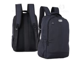 Mochila de poliéster para notebook. Perfeita para negócios e viagens, com design moderno e elegante. Nylon resistente, alça