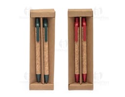 Compre o Kit Ecológico Caneta e Lapiseira! Ideal para escola, escritório e trabalhos artísticos. Confeccionado em madeira, é