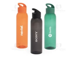 Garrafa plástica 700ml: ideal para se manter hidratado ao longo do dia. Feita de plástico transparente e resistente, perfeita