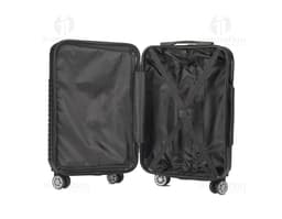 Mala de Bordo em couro preto, com alça e zíper. Estilo moderno e elegante, perfeita para viagens de negócios ou lazer. Ideal