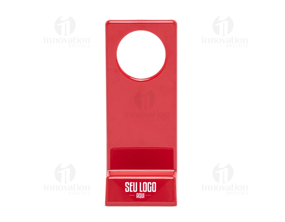 Ícone de Suporte para Celular em formato de marcador de página 3D, design moderno e brilhante. Perfeito para uso em
