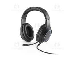 Fones de ouvido em metal prateado com design moderno, fechados com cadeado, simbolizando segurança e proteção. Conexão por